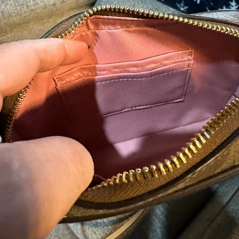 NWOT Coach Evergreen Floral Leather Crossbody - Picture 3 of 6